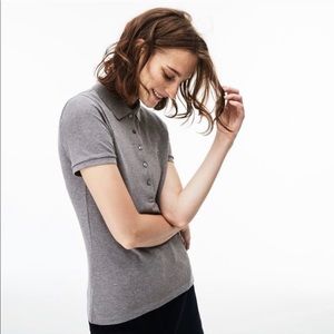 Gray Lacoste Polo